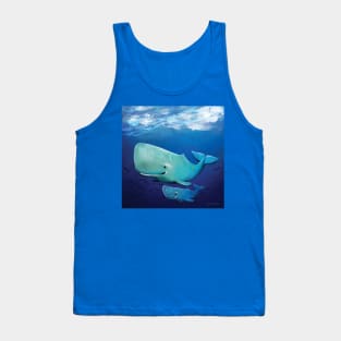 Whale mom and ki Tank Top